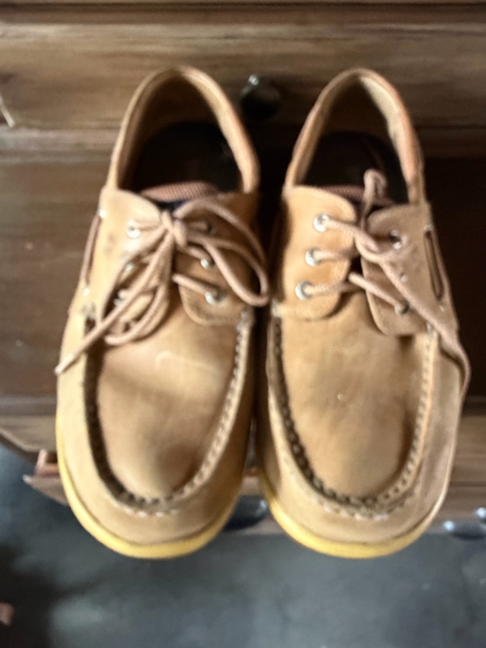 Sperry Men's Tan Suede Moccasin-Style Boat Shoes